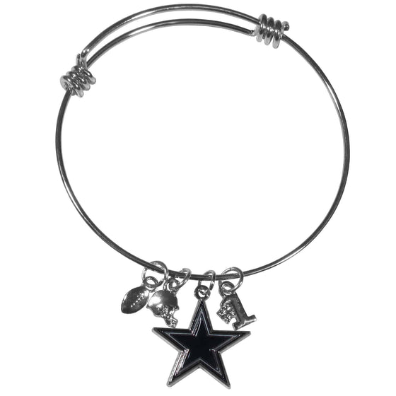 Dallas Cowboys Charm Bangle Bracelet (SSKG) - 757 Sports Collectibles