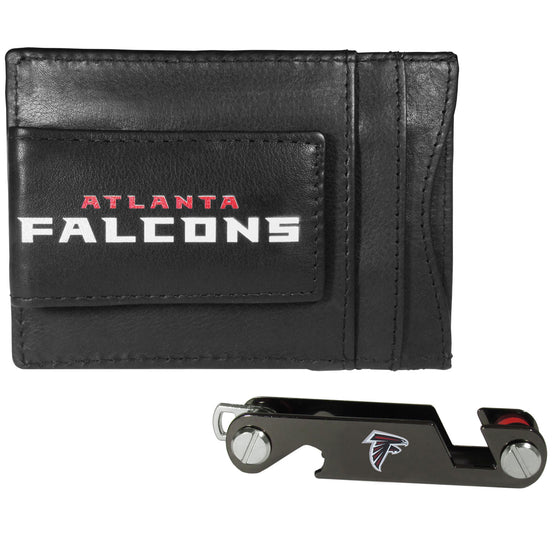 Atlanta Falcons Leather Cash & Cardholder & Key Organizer