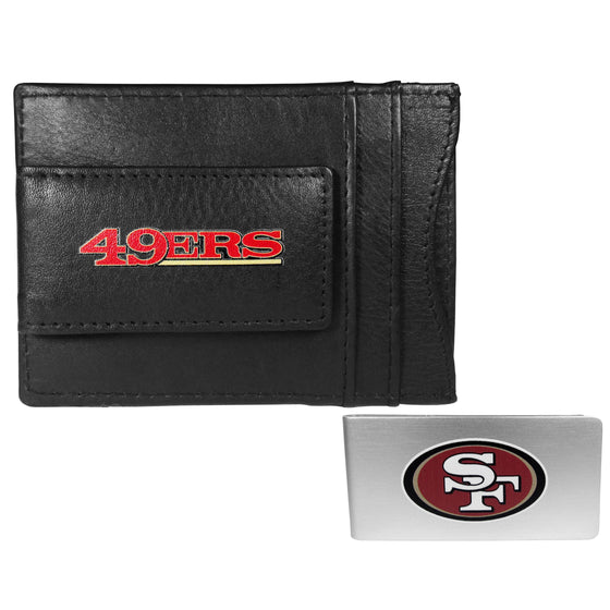 San Francisco 49ers Leather Cash & Cardholder & Money Clip