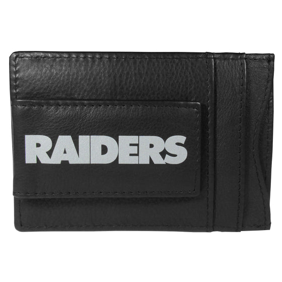 Las Vegas Raiders Logo Leather Cash and Cardholder