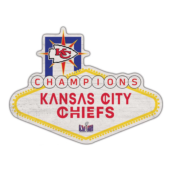 Kansas City Chiefs Super Bowl LVIII Champs Logo Cutout 12"