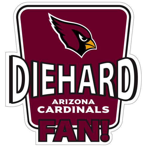 Arizona Cardinals Die-Hard Fan Auto Decal