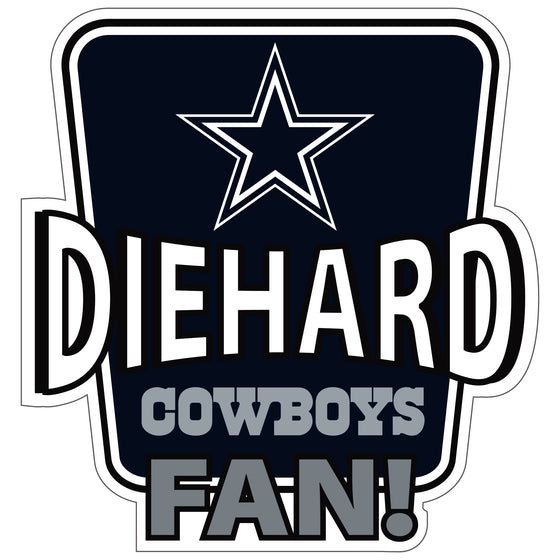 Dallas Cowboys Die-Hard Fan Auto Decal