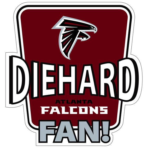 Atlanta Falcons Die-Hard Fan Auto Decal