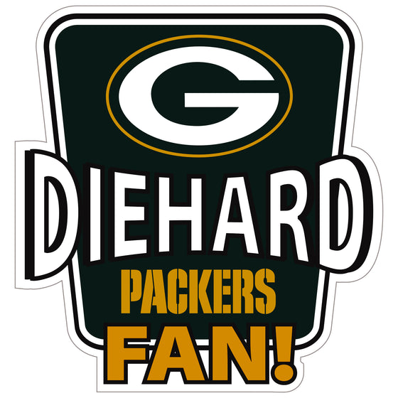 Green Bay Packers Die-Hard Fan Auto Decal