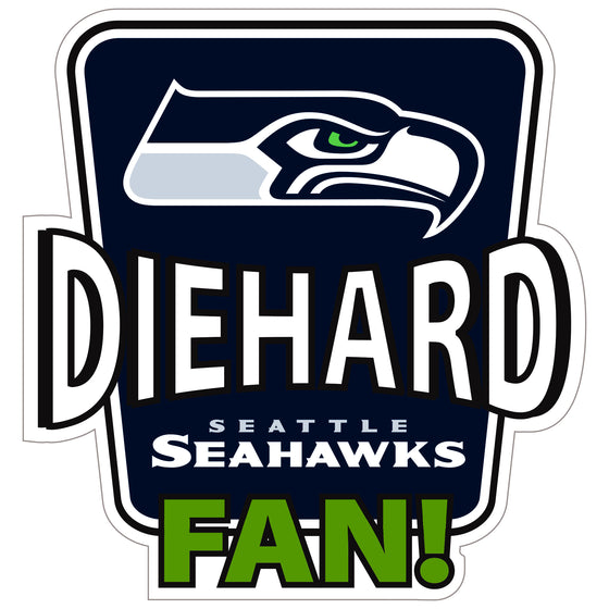 Seattle Seahawks Die-Hard Fan Auto Decal