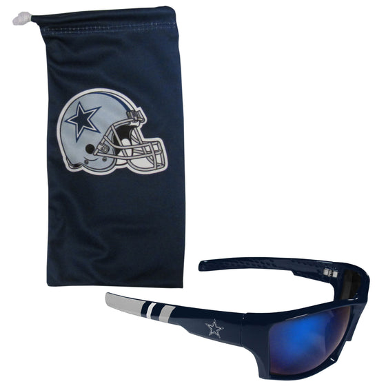 Dallas Cowboys Edge Wrap Sunglass and Bag Set