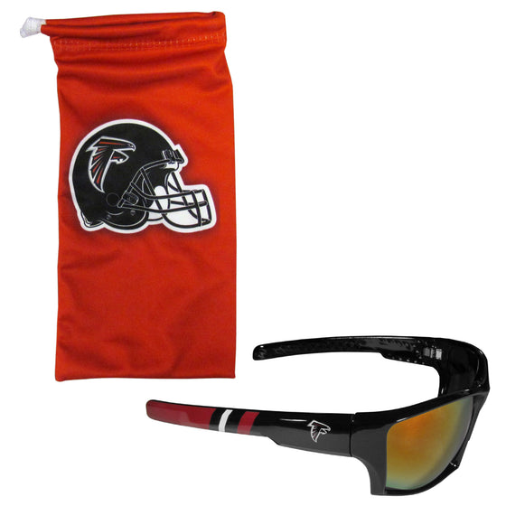 Atlanta Falcons Edge Wrap Sunglass and Bag Set