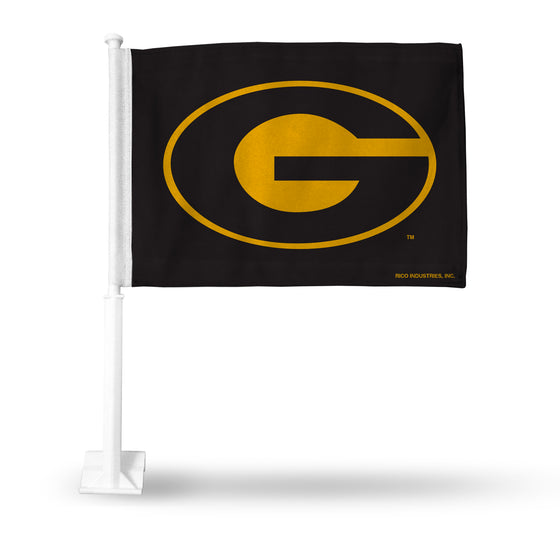 NCAA  Grambling State Tigers Standard Double Sided Car Flag -  16" x 19" - Strong Pole that Hooks Onto Car/Truck/Automobile