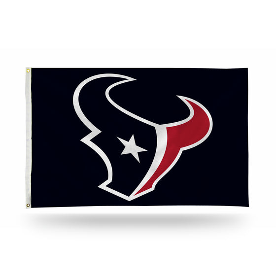 NFL Football Houston Texans Navy 3' x 5' Banner Flag Single Sided - Indoor or Outdoor - Home Décor