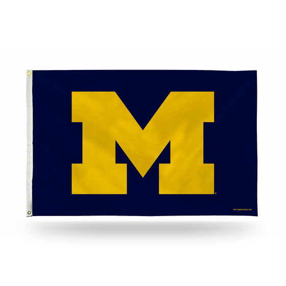 NCAA  Michigan Wolverines Navy 3' x 5' Banner Flag Single Sided - Indoor or Outdoor - Home Décor