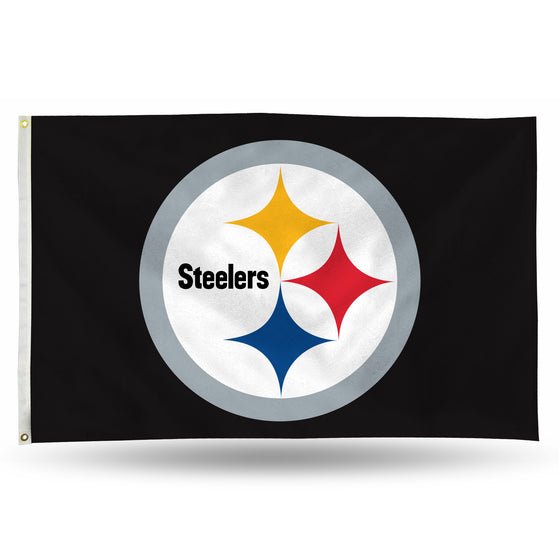 NFL Football Pittsburgh Steelers Standard 3' x 5' Banner Flag Single Sided - Indoor or Outdoor - Home Décor