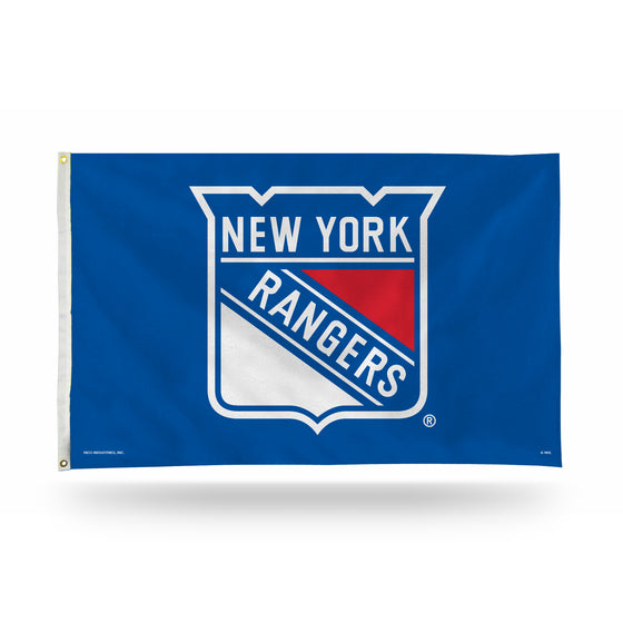 NHL Hockey New York Rangers Standard 3' x 5' Banner Flag Single Sided - Indoor or Outdoor - Home Décor
