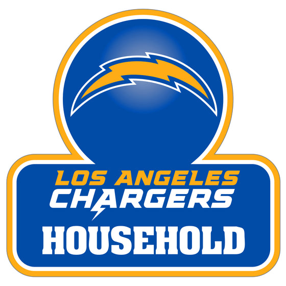 Los Angeles Chargers Household Auto Decal