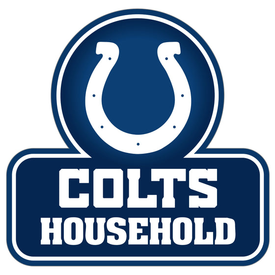 Indianapolis Colts Household Auto Decal