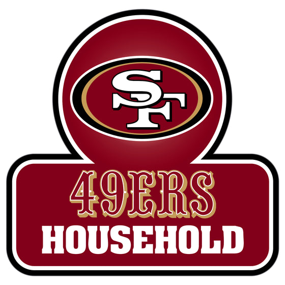 San Francisco 49ers Household Auto Decal