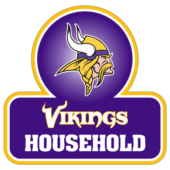 Minnesota Vikings Household Auto Decal