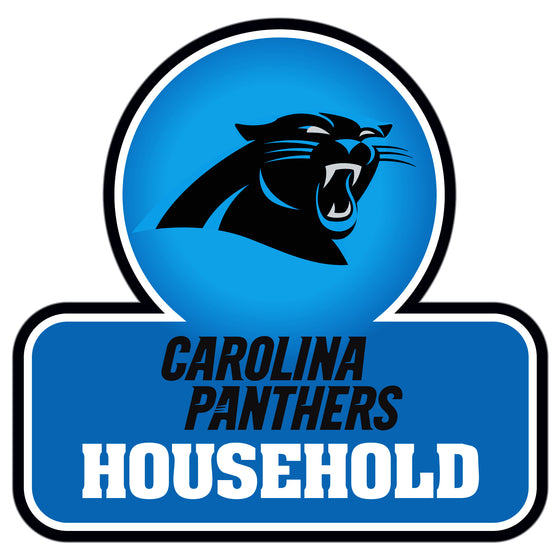 Carolina Panthers Household Auto Decal