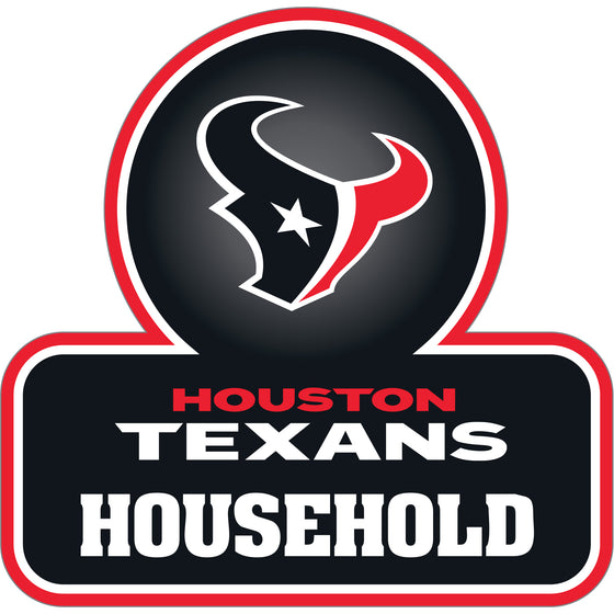 Houston Texans Household Auto Decal