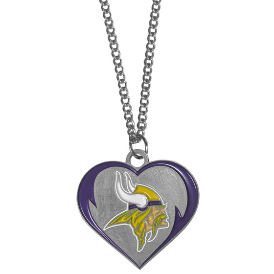 Minnesota Vikings Heart Necklace