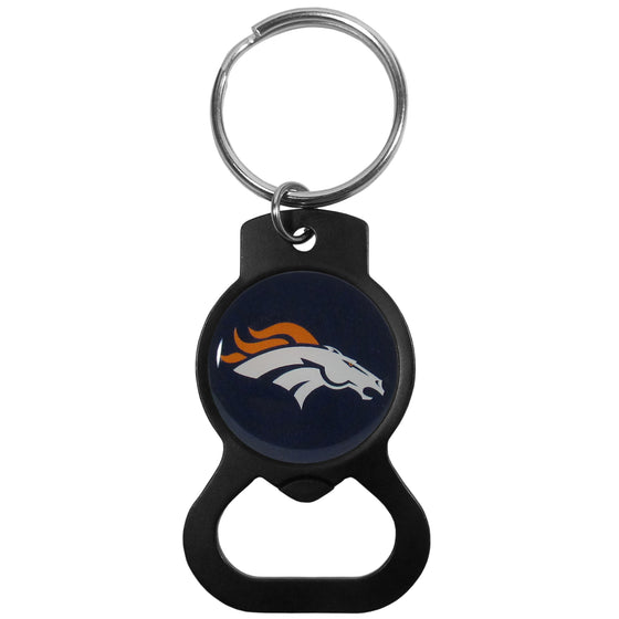 Denver Broncos Bottle Opener Key Chain, Black