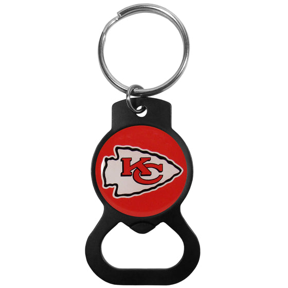 Kansas City Chiefs Bottle Opener Key Chain, Black