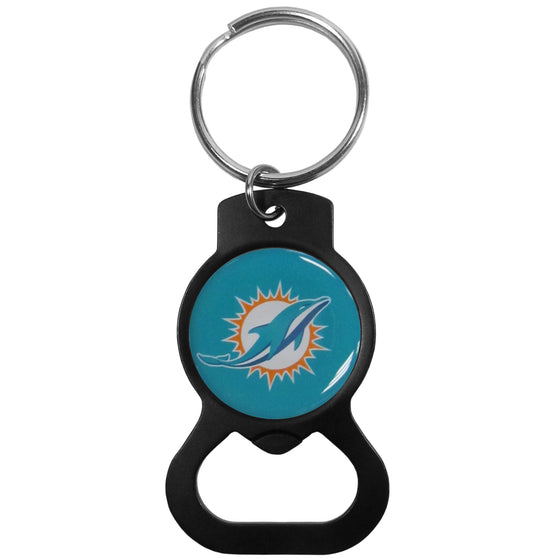 Miami Dolphins Bottle Opener Key Chain, Black