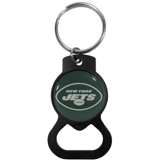 New York Jets Bottle Opener Key Chain, Black