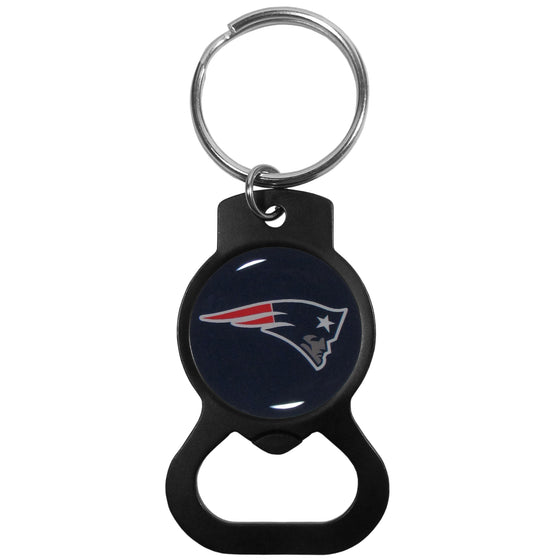 New England Patriots Bottle Opener Key Chain, Black