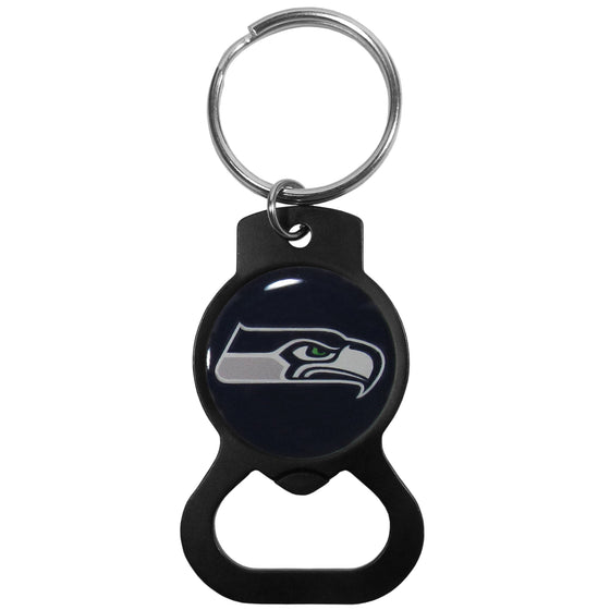 Seattle Seahawks Bottle Opener Key Chain, Black