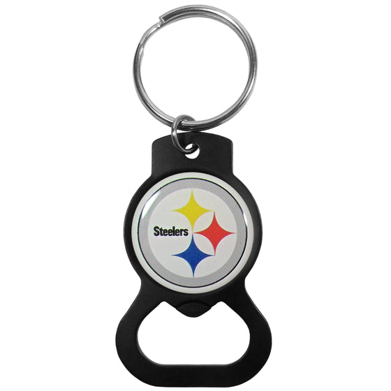 Pittsburgh Steelers Bottle Opener Key Chain, Black