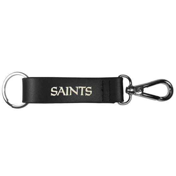 New Orleans Saints Black Strap Key Chain