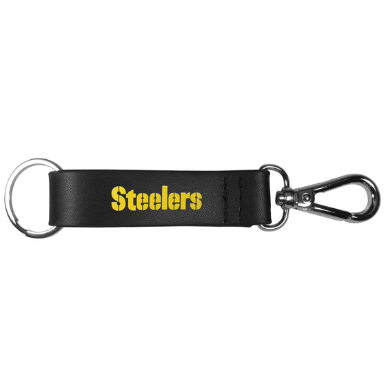 Pittsburgh Steelers Black Strap Key Chain