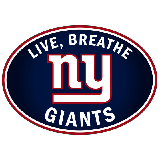 New York Giants Live-Breath Auto Decal