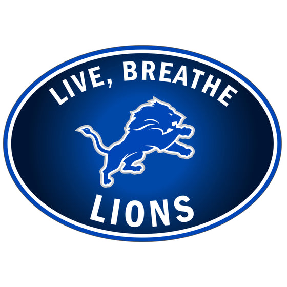 Detroit Lions Live-Breath Auto Decal