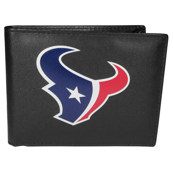 Houston Texans Leather Bi-fold Wallet, Large Logo