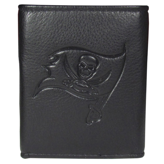 Tampa Bay Buccaneers Embossed Leather Tri-fold Wallet