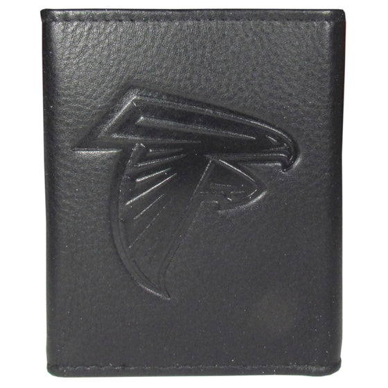 Atlanta Falcons Embossed Leather Tri-fold Wallet