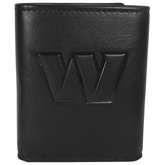 Washington Commanders Embossed Leather Tri-fold Wallet (SSKG) - 757 Sports Collectibles