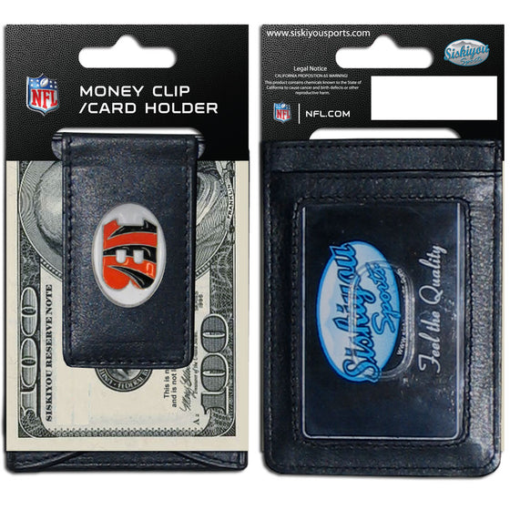 Cincinnati Bengals Leather Cash & Cardholder