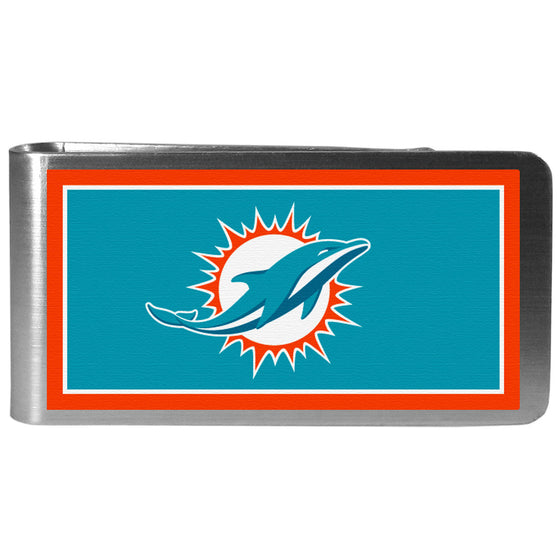 Miami Dolphins Steel Logo Money Clips