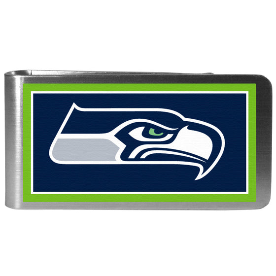 Seattle Seahawks Steel Logo Money Clips