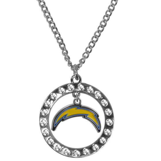 Los Angeles Chargers Rhinestone Hoop Necklaces