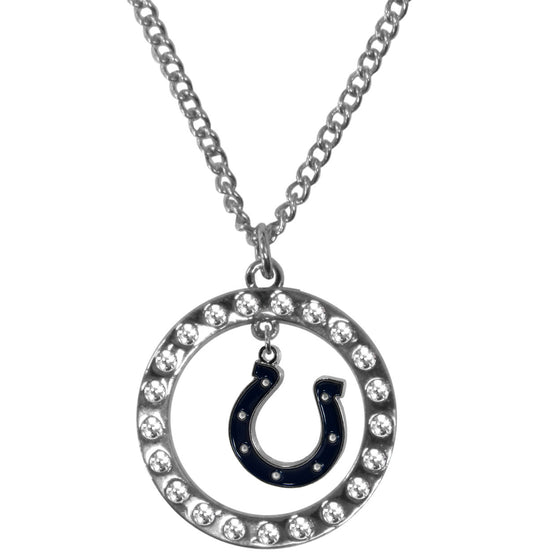 Indianapolis Colts Rhinestone Hoop Necklaces