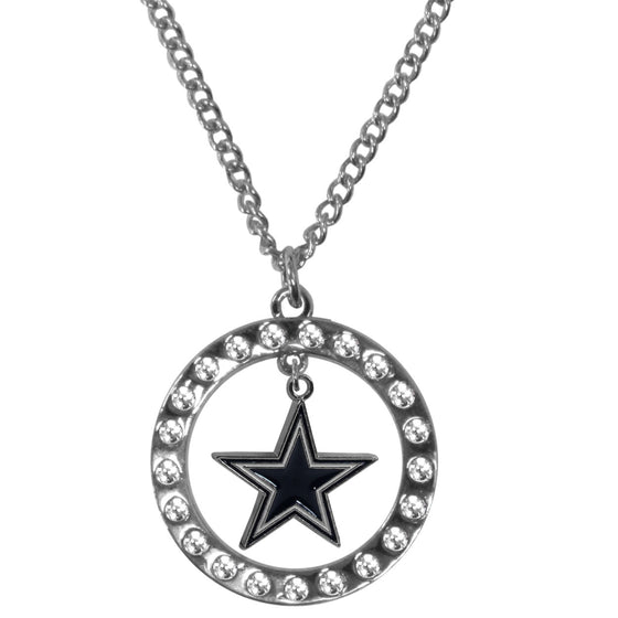 Dallas Cowboys Rhinestone Hoop Necklaces