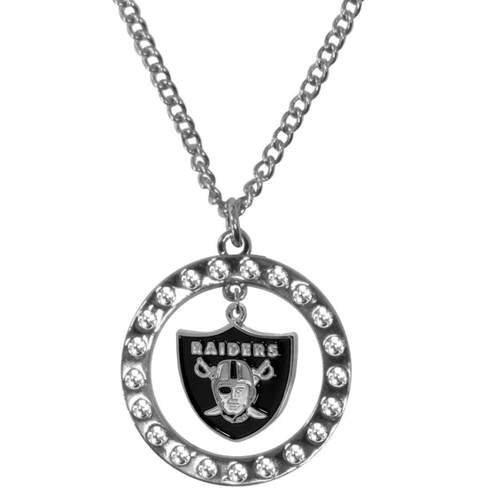 Las Vegas Raiders Rhinestone Hoop Necklaces