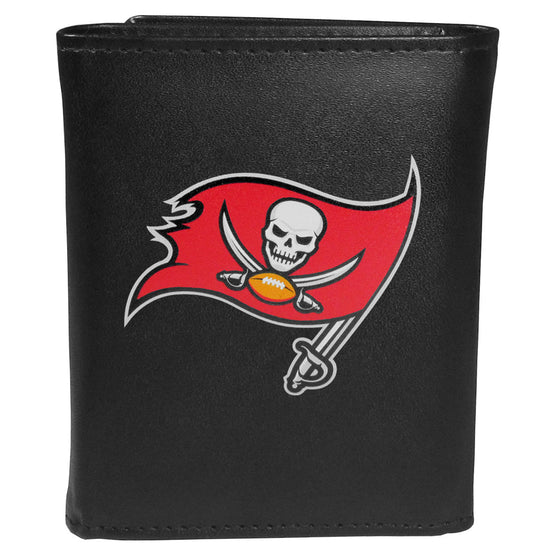 Tampa Bay Buccaneers Leather Tri-fold Wallet, Large Logo