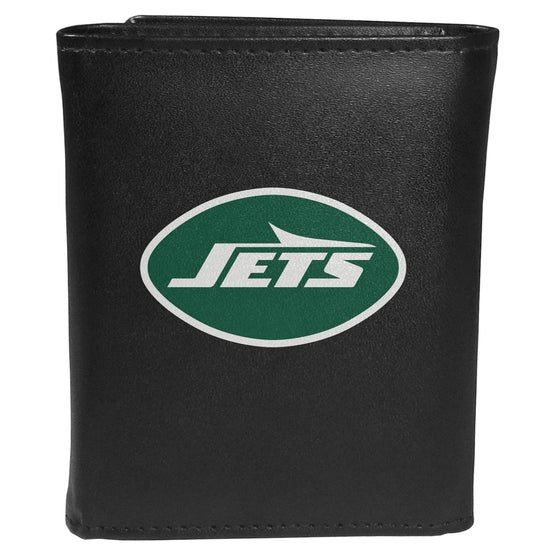 New York Jets Leather Tri-fold Wallet, Large Logo