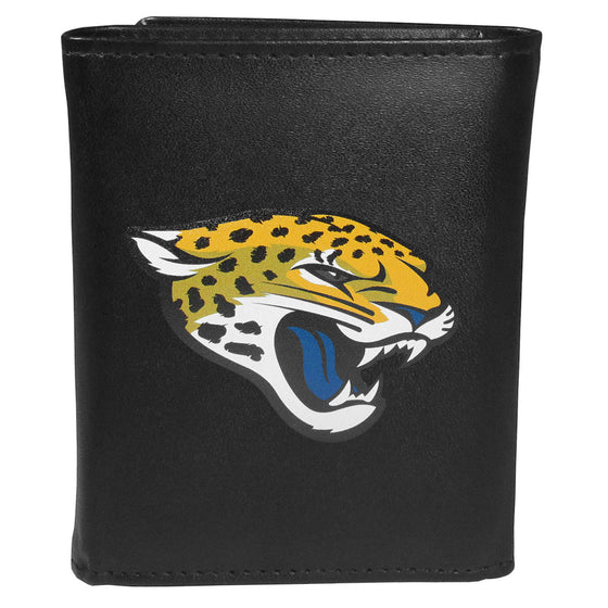 Jacksonville Jaguars Leather Tri-fold Wallet, Large Logo