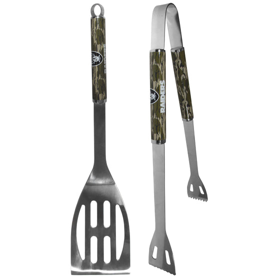 Las Vegas Raiders 2 pc BBQ Set w/Mossy Oak Camo